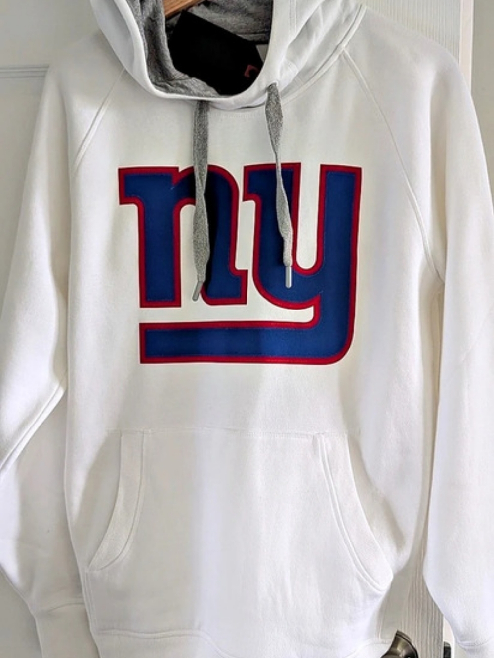 Antigua New York Giants Victory Pullover Hoodie White Small